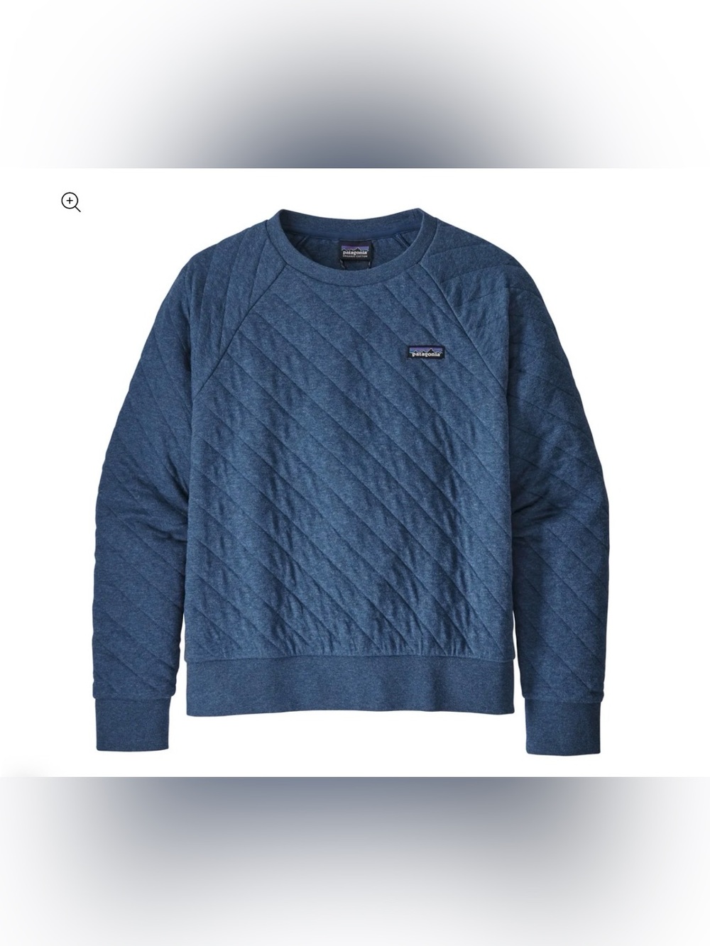 Patagonia® Women's Organic Cotton Quilt Crew blue size small
